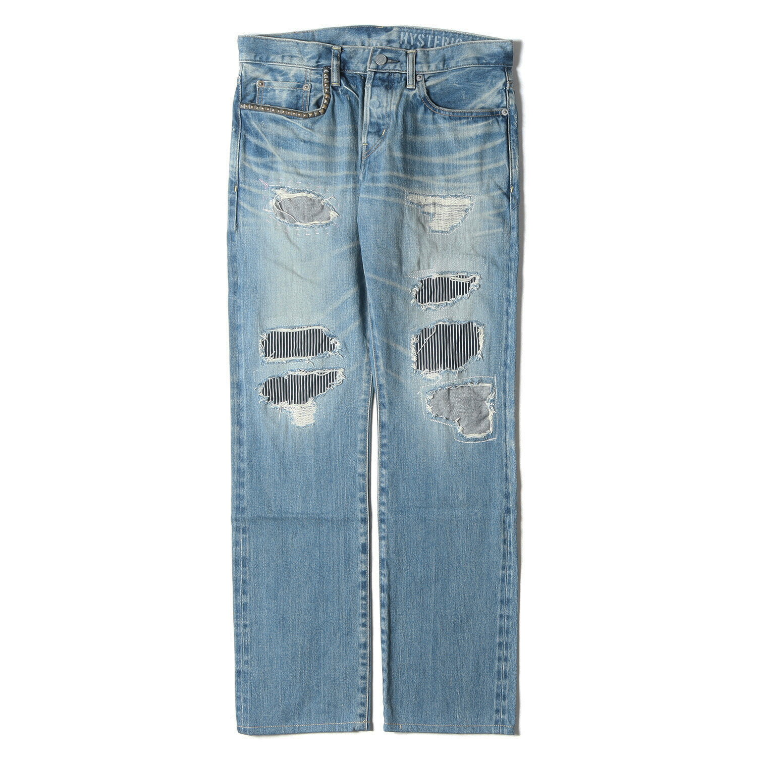 ヒステリックグラマーHYSTERIC GLAMOUR*ダメージ加工ピンク ヒステリックグラマーHYSTERIC GLAMOUR*ダメージ加工ピンク
