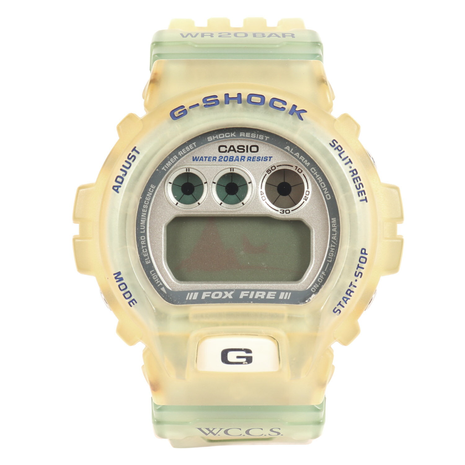 G-SHOCK ジーショック 腕時計 9348 DW-6900WC-2AT W.C.C.S 世界サンゴ礁保護協会モデル ウォッチ 90s スケルトン ブルー デジタル CASI..