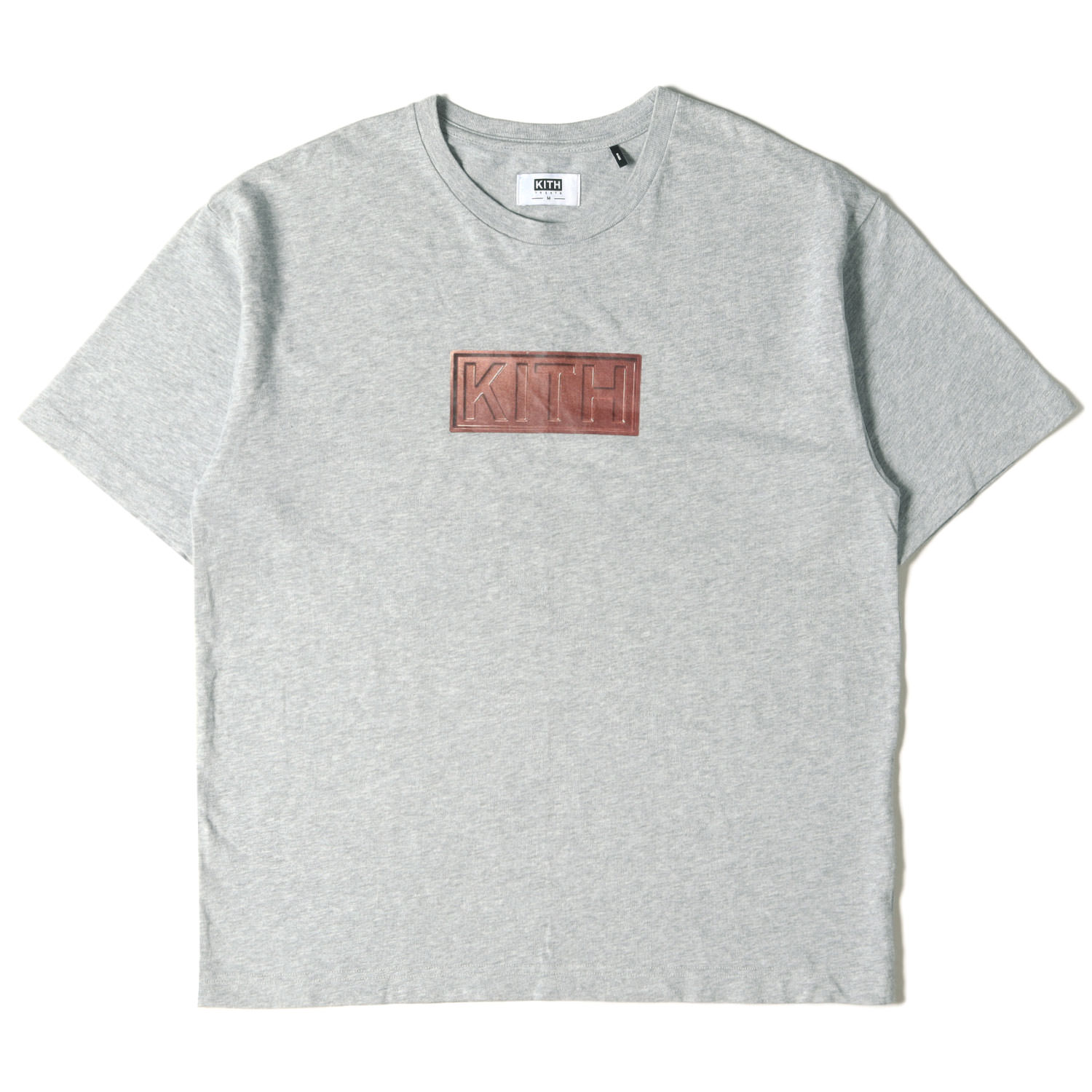 KITH NYC キス ニューヨークシティー Tシャツ サイズ:M KITH TREATS キス トリーツ チョコレート ボックスロゴ クルーネック ヘザーグレー トップス カットソー 半袖 BOX LOGO 【メンズ】【中古】