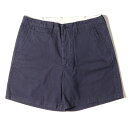 STANDARD CALIFORNIA スタンダードカリフォルニア パンツ サイズ:32 22SS ヘリンボーン コットン ショートパンツ SD HERRINGBONE SHORTS ボトムス ショーツ ネイビー 紺 日本製 【メンズ】【中古】【美品】【K3927】