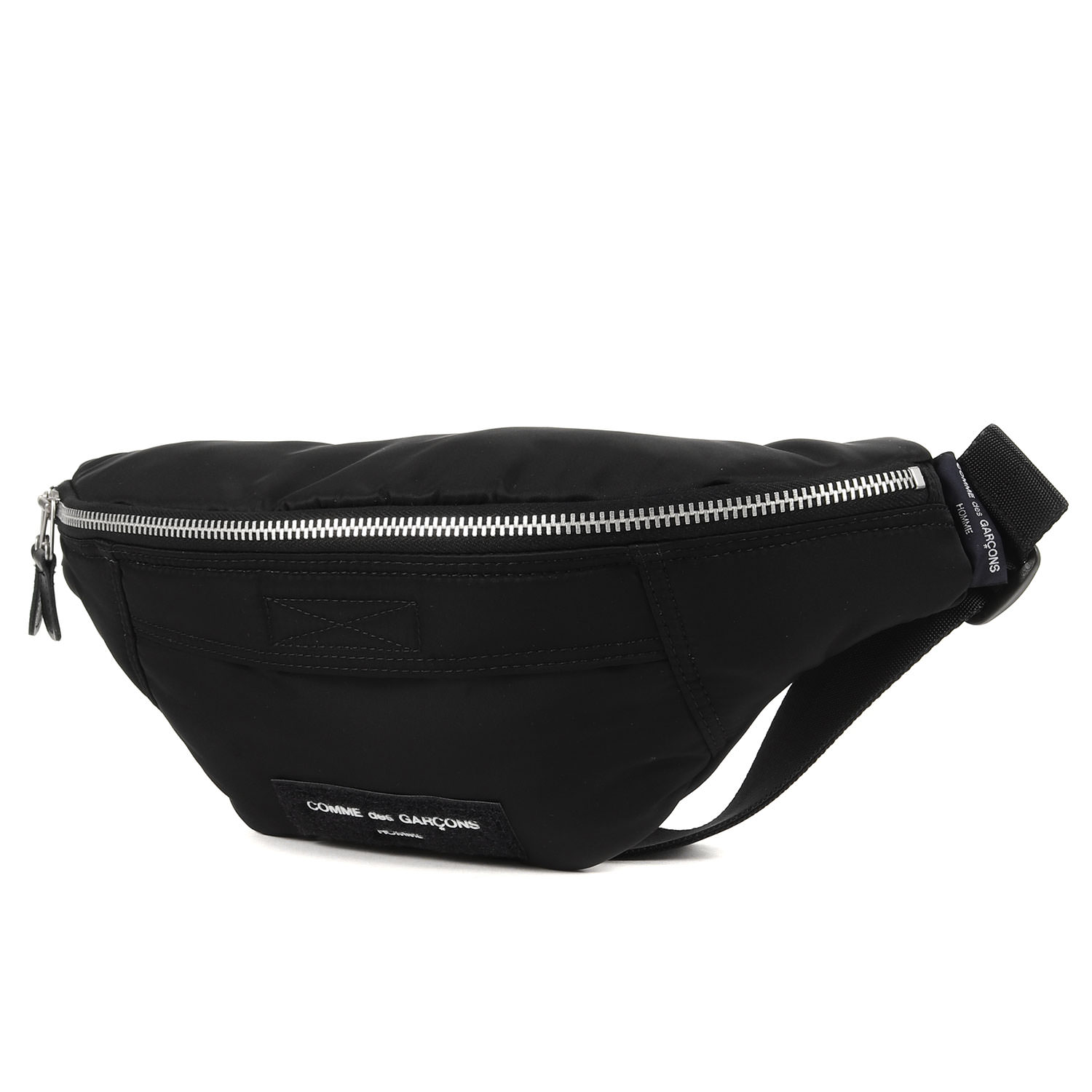 COMME des GARCONS コムデギャルソン 22SS ロゴ ワッペン ナイロン ウエスト ボディバッグ HI-K202 HOMME オム ブラック 黒 日本製 カバン 【メンズ】【中古】【美品】【K3776】のサムネイル