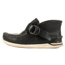 visvim ビズビム サイズ:27.5cm SKYNYRD RING MOC-FOLK レザー リング モカシンシューズ ブラック 黒 US9.5 靴 ブランド 【メンズ】【中古】【K3968】