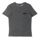 LOUIS VUITTON ルイヴィトン Tシャツ サイズ:XS ワンポイント L.V. ロゴ クルーネック Tシャツ RW052 MHJR54JAE マーク ジェイコブス Marc Jacobs ヘザーネイビー 紺 イタリア製 トップス カットソー 半袖 【メンズ】【中古】【K4053】