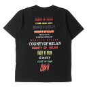 MARCELO BURLON マルセロ ブロン Tシャツ サイズ:S 18AW マルチロゴ クルーネック 半袖 COUNTY T-SHIRT ブラック 黒 トップス カットソー【メンズ】【K4053】