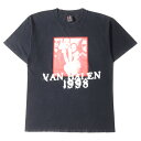 Vintage Rock Item ヴィンテージロックアイテム Tシャツ サイズ:L 90s Van Halen WORLD TOUR 1998 giantボディ プリント クルーネック 半袖 ブラック 黒 トップス カットソー 【メンズ】【中古】【K4035】