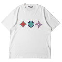 LOUIS VUITTON ルイヴィトン Tシャツ サイズ:L マルチカラーモノグラム RM202M NPG HJY01W クルーネック 半袖 ヴァージル・アブロー 20AW ホワイト 白 トップス カットソー 