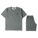 F.C.Real Bristol エフシーレアルブリストル 21SS ポーラテック パワードライ Tシャツ ショーツ セットアップ POLARTEC POWER DRY S/S TOP SHORTS グレー各 S カジュアル シンプル 【メンズ】【中古】【美品】【K4062】