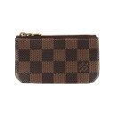 LOUIS VUITTON ルイヴィトン ダミエ ポシェット クレ N62658 コイン キー ケース CT0163 ブラウン フランス製 ブランド 【メンズ】【中古】【K4080】