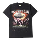 楽天ブランド古着のBEEGLE by Boo-BeeVintage Rock Item ヴィンテージ ロック 90s Led Zeppelin シンボルマーク クルーネック 半袖 Tシャツ WINTERLANDボディ ブラック 黒 M ロック バンド アーティスト ミュージシャン 90年代 古着 トップス カットソー 【メンズ】