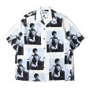 WACKO MARIA ワコマリア シャツ サイズ:S 22SS CHET BAKER チェット ベイカー レーヨン アロハシャツ HAWAIIAN SHIRT ホワイト ブルー トップス ハワイアンシャツ カジュアルシャツ 半袖 【メンズ】【中古】【美品】【K4055】