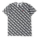 BBC/ICE CREAM ビービーシー Tシャツ サイズ:M ブランドロゴ 全面プリント 半袖 クルーネック Tシャツ ブラック 黒 トップス カットソー 【メンズ】【中古】