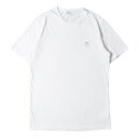 ARMANI COLLEZIONI アルマーニコレツォーニ Tシャツ サイズ:3XL ワンポイント ロゴ コットン ポリ クルーネック 半袖 Tシャツ ホワイト 白 トップス カットソー 【メンズ】【中古】【K4072】