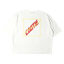 COOTIE クーティー Tシャツ サイズ:L 21SS パロディー ロゴ オーバーサイズ クルーネック 半袖 Tシャツ Print Oversized S/S Tee ホワイト 白 トップス カットソー 【メンズ】【中古】【美品】【K4036】