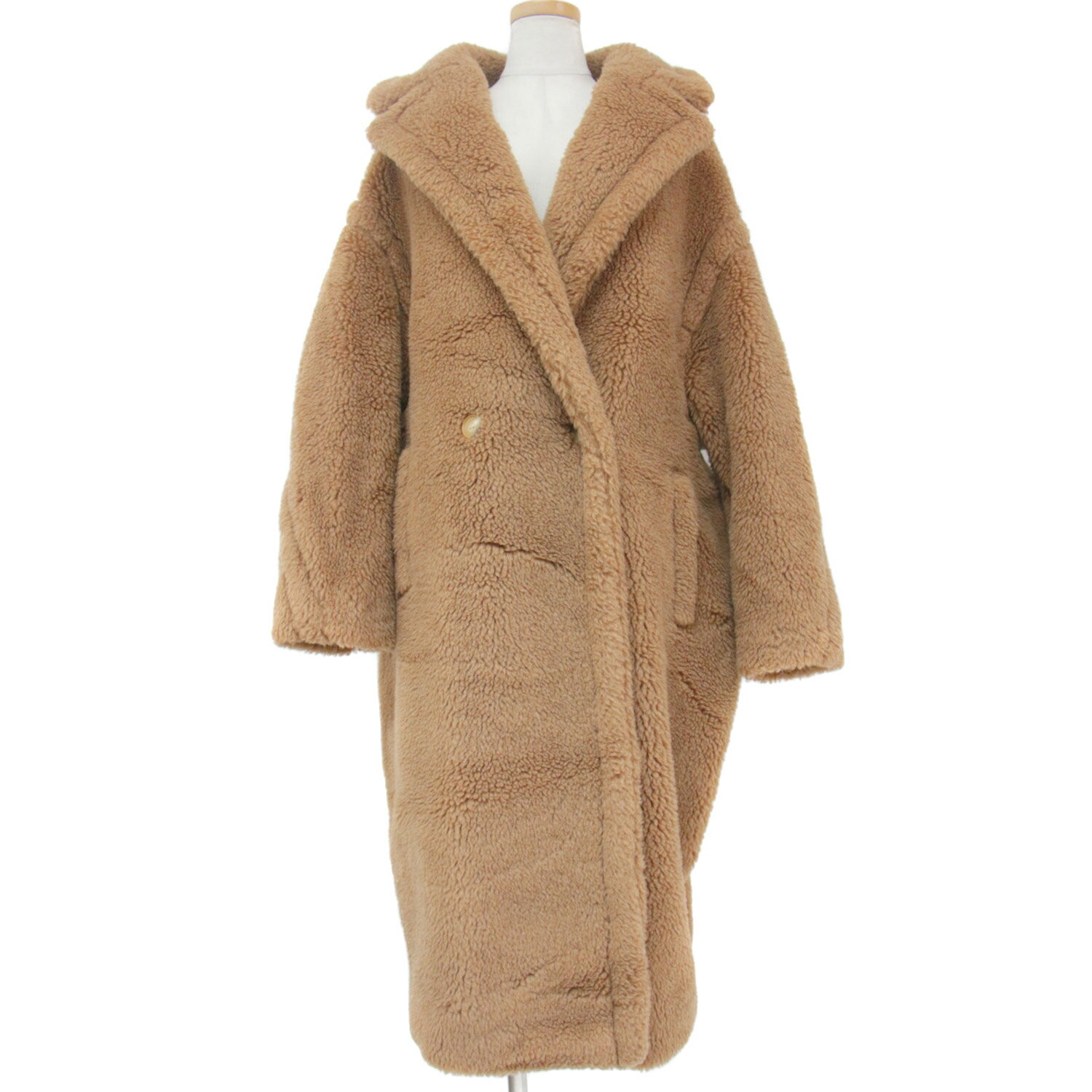 Max Mara マックスマーラ コート チェスター アウター グレー XS ロング テーラードカラー ボア テディベア アイコンコート おしゃれ シンプル 無地 きれいめ 大人女子 ブランド 上品 ベーシック エレガント 防寒 羽織り 高級 【レディース】【中古】【K3804】のサムネイル