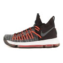 NIKE ナイキ サイズ:27.0cm ZOOM KD 9 ELITE EP (878639-010) 2017年 ズーム KD9 エリート ケビン デュラント ブラック ホワイト 黒白 US9 ハイカット スニーカー バッシュ バスケット シューズ 靴 【メンズ】【中古】【K4067】