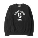 A BATHING APE ア ベイシング エイプ スウェット サイズ:M LAST ORGY 2 復刻モデル リバースウィーブ カレッジ スウェット 長袖 ブラック 黒 トップス カットソー トレーナー【メンズ】【中古】【K4053】