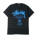 STUSSY ステューシー Tシャツ サイズ：M ワールドツアー クラウン WT CROWNS TEE ブラック 黒 トップス 半袖 クルーネック シンプル カジュアル ブランド【メンズ】【K4072】