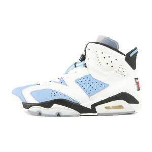 NIKE ナイキ サイズ:27.5cm AIR JORDAN 6 RETRO UNC (CT8529-410) 2020年 エアジョーダン6 レトロ ノースカロライナ大学 ユニバーシティブルー ホワイト US9.5 スニーカー バッシュ バスケット シューズ 靴 【メンズ】【中古】【K4082】