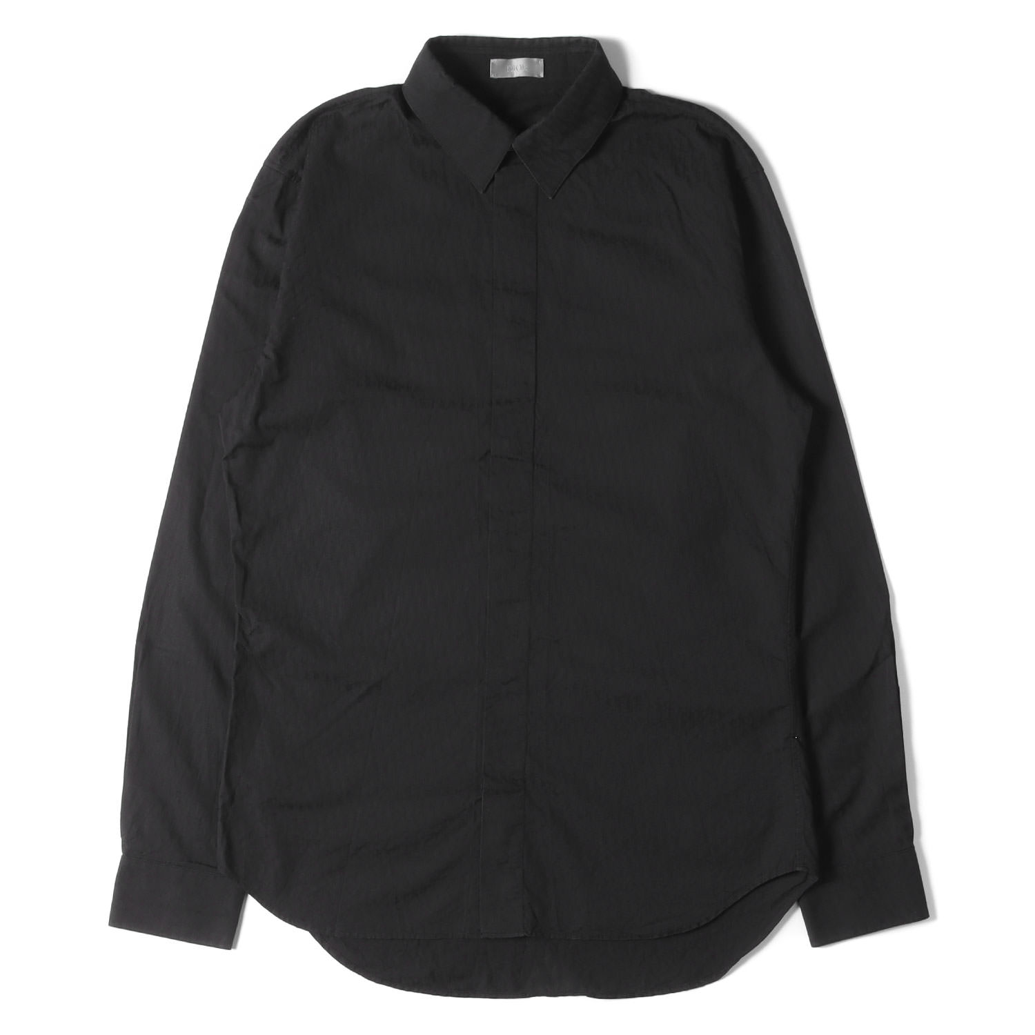 Dior HOMME ディオールオム シャツ サイズ:39 オブリーク ジャガード フライフロント ドレス シャツ Oblique Cotton Jacquard Shirt 013C502A4743 現行モデル トップス カジュアルシャツ 長袖 比翼仕立て ブラック 黒 イタリア製 