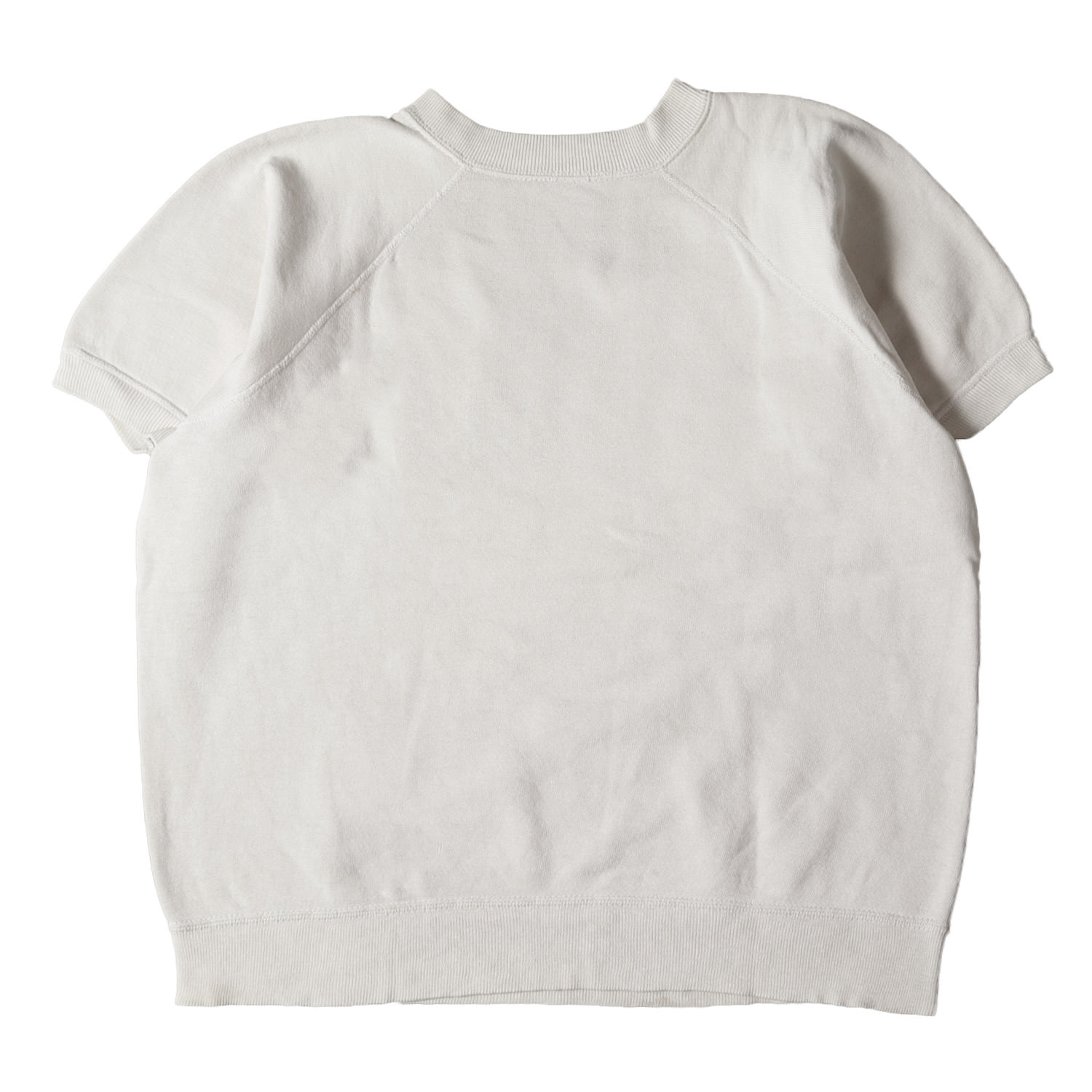 U.S.VINTAGE ヴィンテージ 50〜60s 3段 カレッジプリント 半袖 スウェット マイアミ大学モデル サンドベージュ系 詳細参照(L位) トップス トレーナー 古着【メンズ】【中古】【K4511】