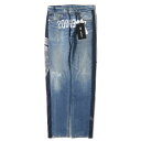 UNDERCOVER アンダーカバー パンツ サイズ:30 22AW Levis リーバイス ハイブリッド デニム スウェット パンツ Hybrid Denim Sweat Pants UC2B9501 / 解体 再構築 REBELGODS Uロゴ インディゴ ネイビー アメリカ製 ボトムス ズボン 【メンズ】【K4075】