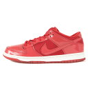 NIKE ナイキ サイズ:28.5cm DUNK LOW PRO SB RED PATENT LEATHER (304292-616) 2015年 ダンク ロー プロ レッド パテント レザー バーシティーレッド US10.5 ローカット スニーカー シューズ 靴【メンズ】【中古】【K4070】