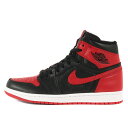 NIKE ナイキ スニーカー サイズ: US8(26.0cm) AIR JORDAN 1 RETRO HIGH OG NRG HOMAGE TO HOME 861428-061 エアジョーダン ブラック ユニバーシティレッド US8 26.0cm シューズ 靴 ハイカット【メンズ】【K3492】