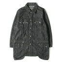 NEIGHBORHOOD ネイバーフッド ジャケット サイズ:S 21AW オーバーサイズ ワーク デニム ジャケット S.C.C. / C-JKT ブラック 黒 アウター ブルゾン ジーンズ Gジャン【メンズ】【中古】【K4072】