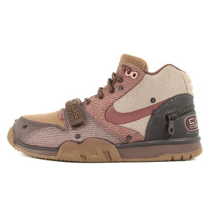 NIKE ナイキ サイズ:27.5cm TRAVIS SCOTT CACT.US CORP AIR TRAINER 1 / CJ (DR7515-200) トラヴィス・スコット カスタスコープ エアトレーナー1 ライトチョコレート ラストピンク US9.5 スニーカー コラボ シューズ 靴【メンズ】【K4009】