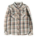 TMT ティーエムティー シャツ サイズ:L ヴィンテージ加工 チェック フランネル シャツ L/SL PREMIUM CHECK SHIRT ブラウン ターコイズ トップス カジュアルシャツ 【メンズ】【中古】【K4066】