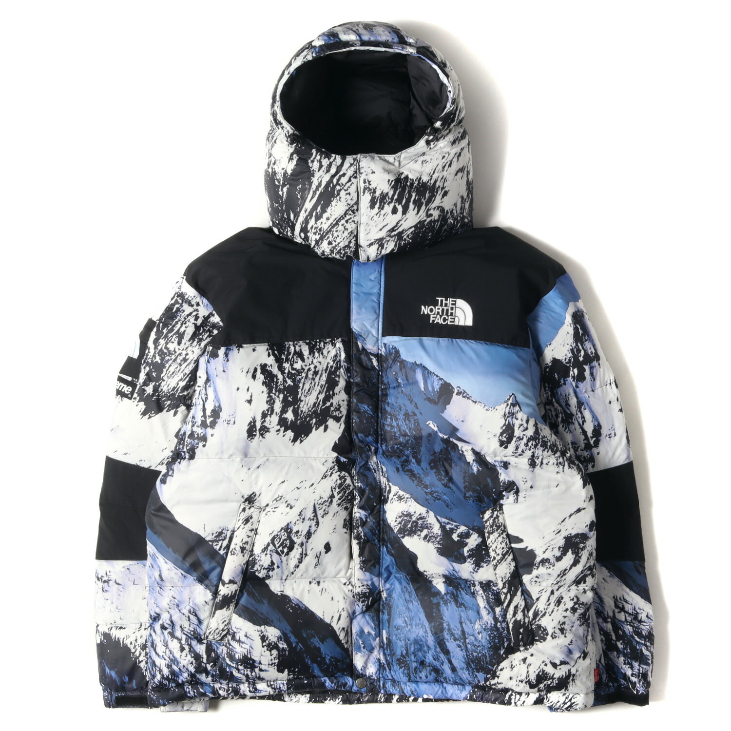 Supreme シュプリーム ジャケット サイズ:L 17AW THE NORTH FACE ノースフェイス 雪山柄 マウンテン バルトロ ダウン ジャケット Mountain Baltoro Jacket アウター ブルゾン コラボ【メンズ】【中古】【K4076】