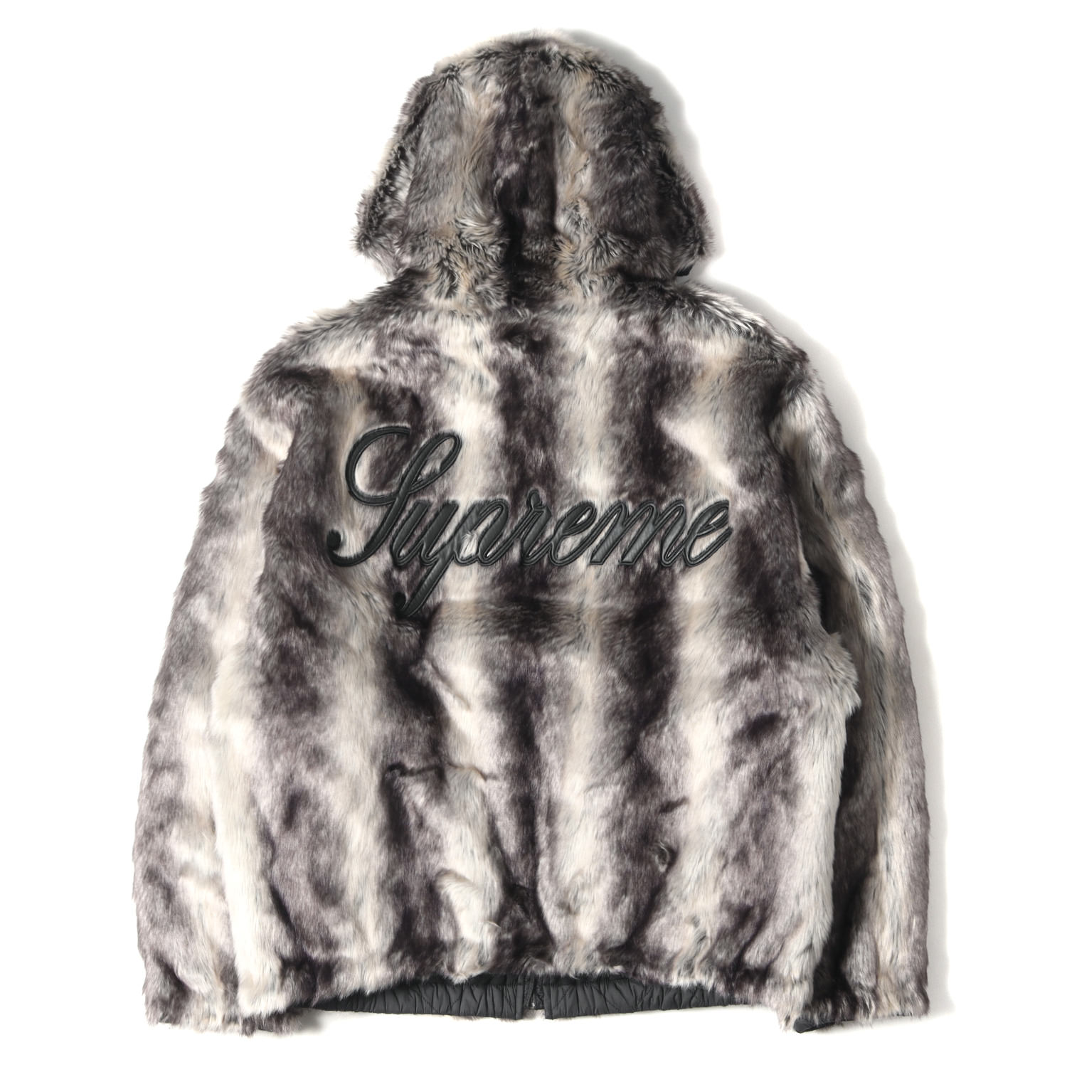 Supreme Vv[ WPbg TCY:L 20AW tFCNt@[ o[Vu t[h WPbg Faux Fur Reversible Hooded Jacket ubN  AE^[ u]yYzyÁzyizyK4059z