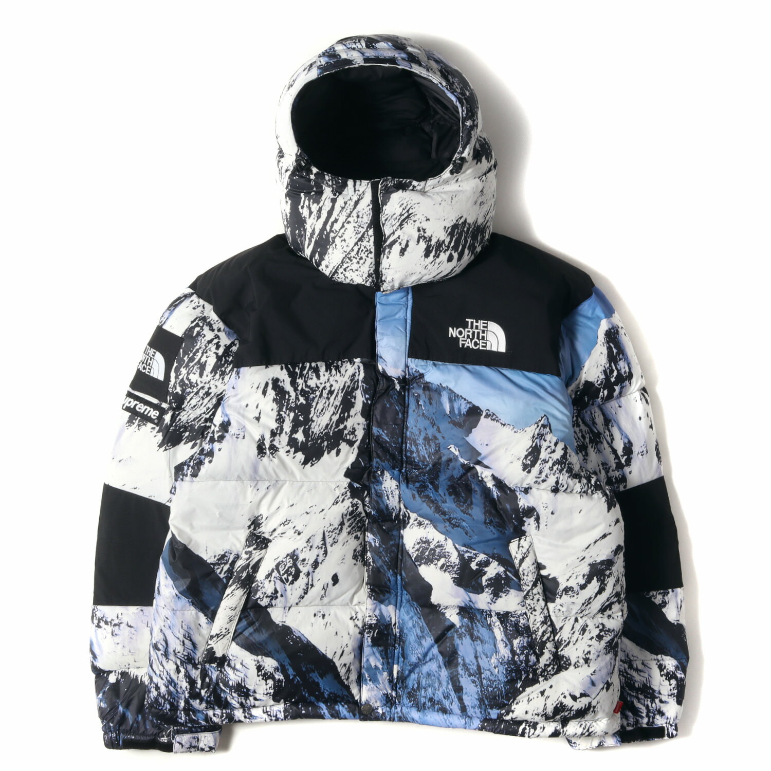 Supreme シュプリーム ジャケット サイズ:M 17AW THE NORTH FACE ノースフェイス 雪山柄 マウンテン バルトロ ダウン ジャケット Mountain Baltoro Jacket マウンテン アウター ブルゾン コラボ【メンズ】【中古】【美品】【K4020】