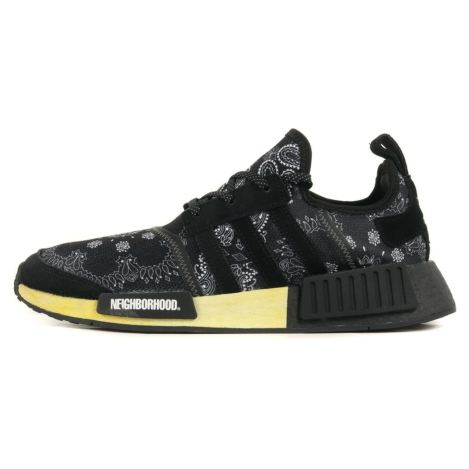 NEIGHBORHOOD ネイバーフッド サイズ:28.5cm 20AW adidas NMD R1 NBHD BANDANA GY4157 アディダス バンダナ ブラック 黒 US10.5 ローカット スニーカー コラボ シューズ 靴【メンズ】【中古】【美品】【K4090】