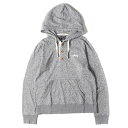 STUSSY ステューシー パーカー サイズ:M ストックロゴ ハーフボタン ライトウェイト パーカー グレー トップス フーディー スウェットシャツ【メンズ】【中古】【K4067】