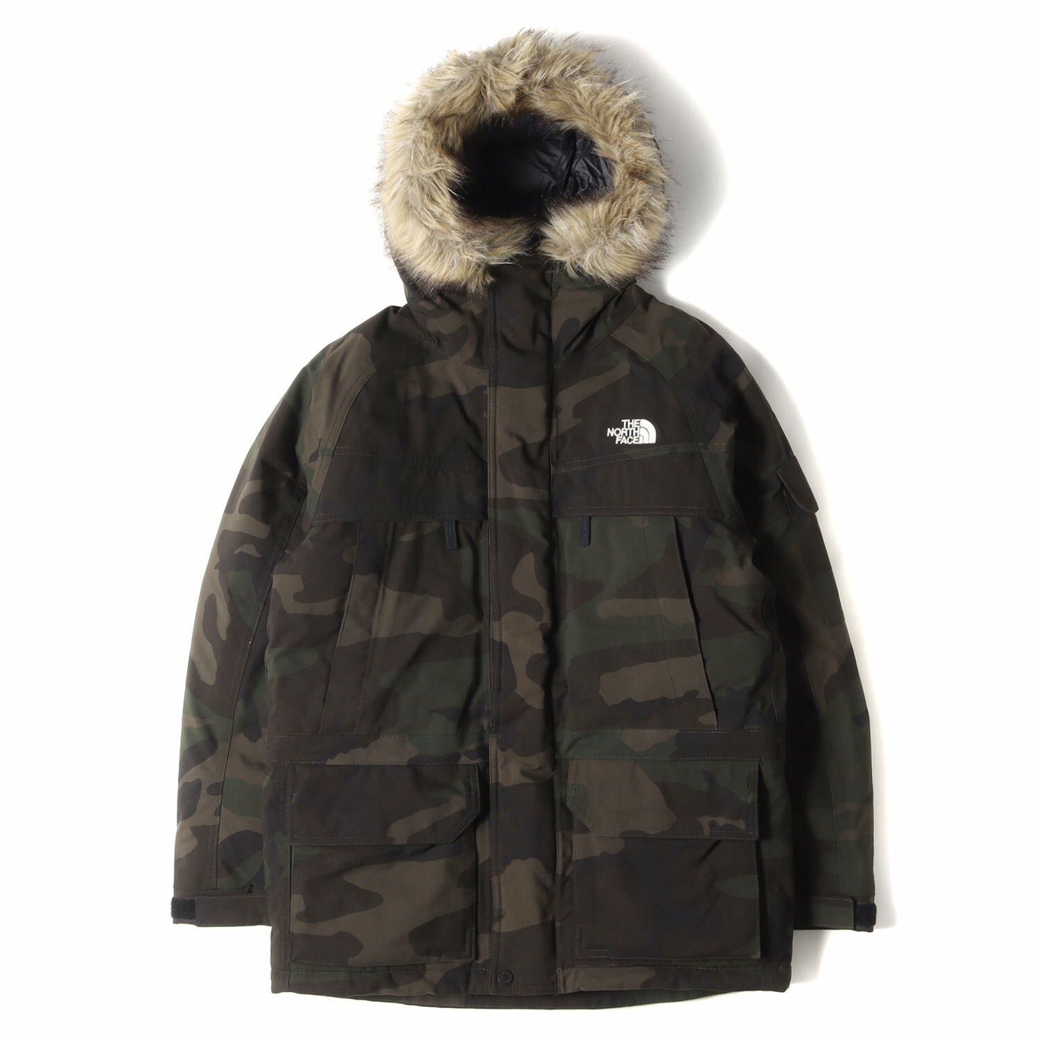 THE NORTH FACE ノースフェイス ダウン ジャケット サイズ:S カモフラージュ マクマードパーカ Novelty McMurdo Parka ND91410 ウッドランドカモ(WC) 迷彩 アウター ブルゾン コート