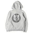 NEIGHBORHOOD ネイバーフッド パーカー サイズ:M 18AW RATS TOKYO ROUGH RIDERS フライングホイール スウェット パーカー T.R.R. / C-HOODED.LS グレー ラッツ 東京ラフライーダーズ コラボ トップス 【メンズ】【中古】【K4072】