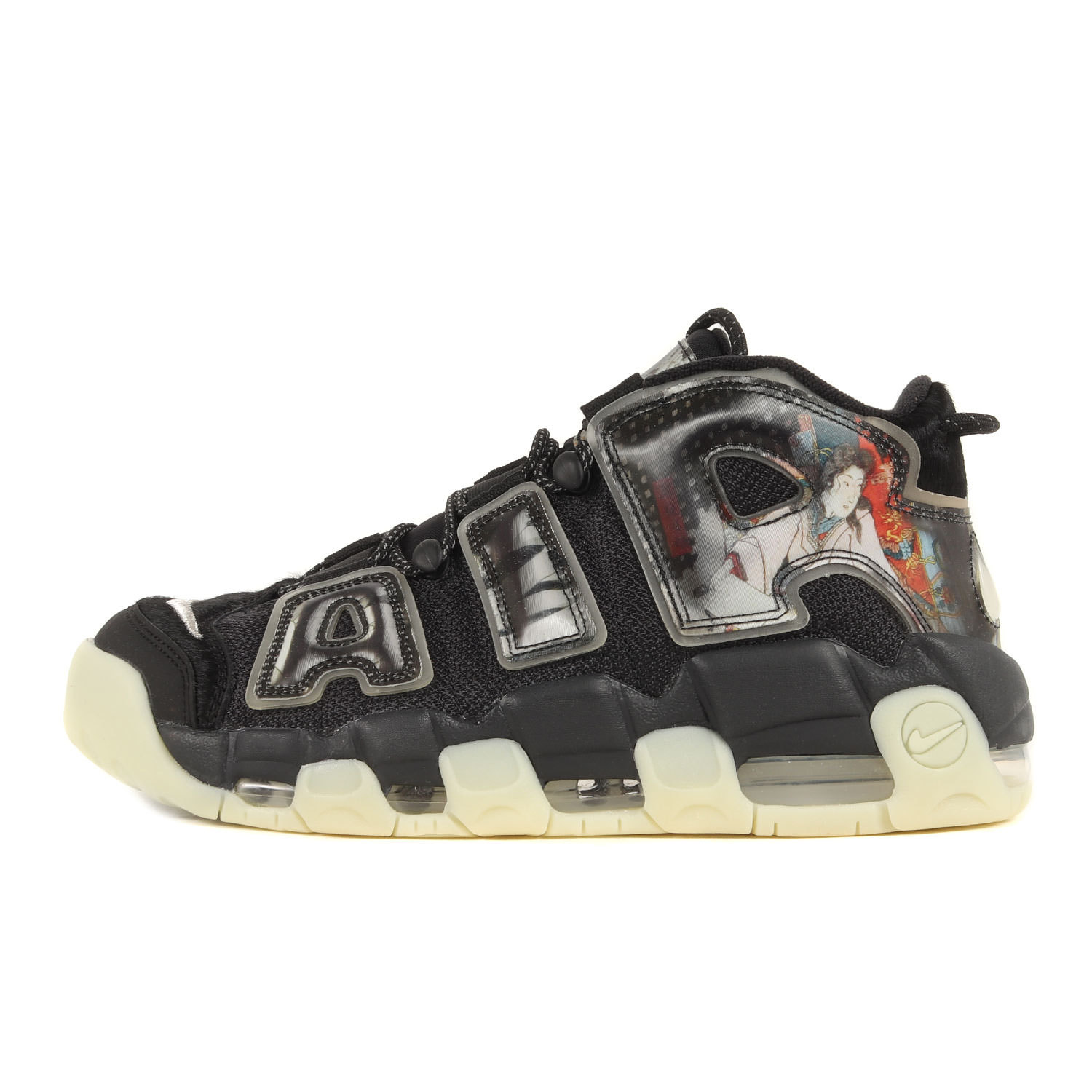 NIKE ナイキ サイズ:27.5cm AIR MORE UPTEMPO 96 歌川国芳 / 相馬の古内裏 (DM6213-045) エアモアアップテンポ モアテン オフノワール セイル US9.5 スニーカー シューズ 靴【メンズ】【K4089】