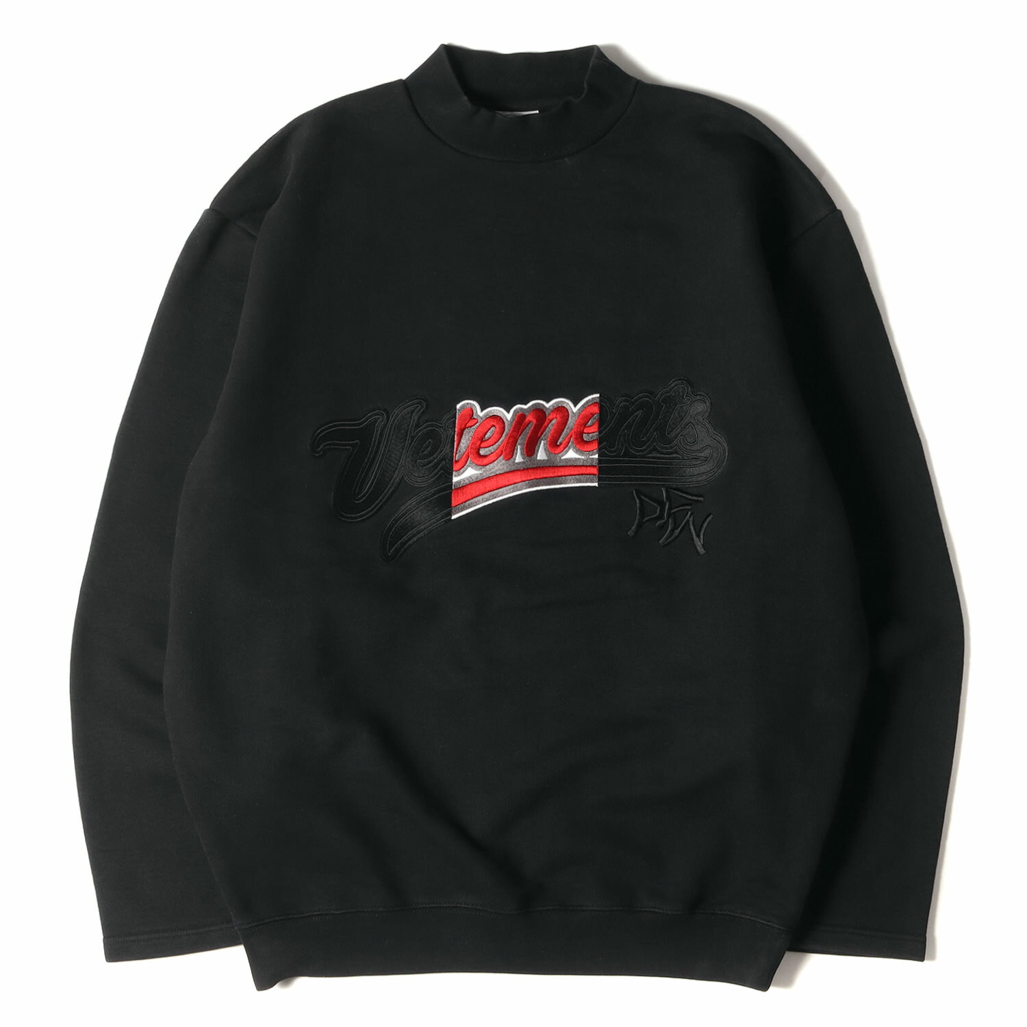 VETEMENTS ȥ å :XS 18AW åڥ С إӡ åȥ Logo Embroidered Sweatshirts ֥å  ȥåץ ȥ졼ʡڥ󥺡ۡšۡK4027