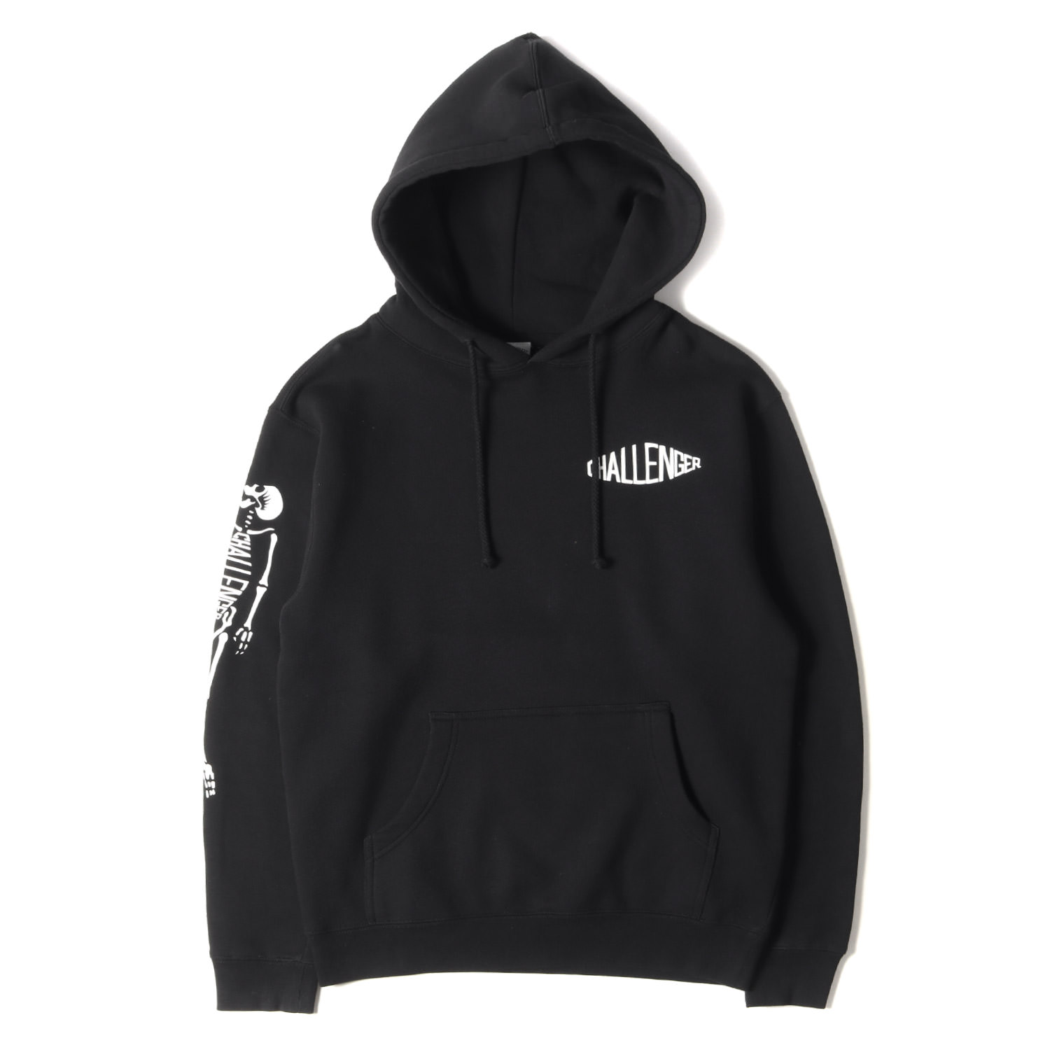 CHALLENGER チャレンジャー パーカー サイズ:S 19AW 10周年記念 スカルロゴ スウェット パーカー 10TH SKULL HOODIE ブラック 黒 トップス フーディー