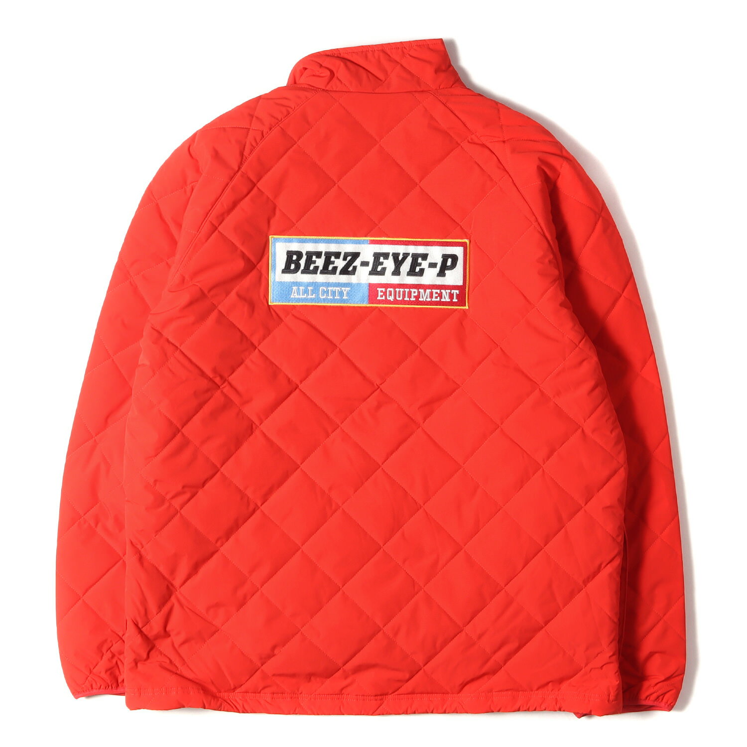 BlackEyePatch ブラックアイパッチ ジャケット サイズ:XL 22SS ワッペン付き キルティング ジャケット BEEZ-EYE-P ALL CITY EQUIPMENT QUILTING JACKET レッド 赤 アウター ブルゾン コート【…