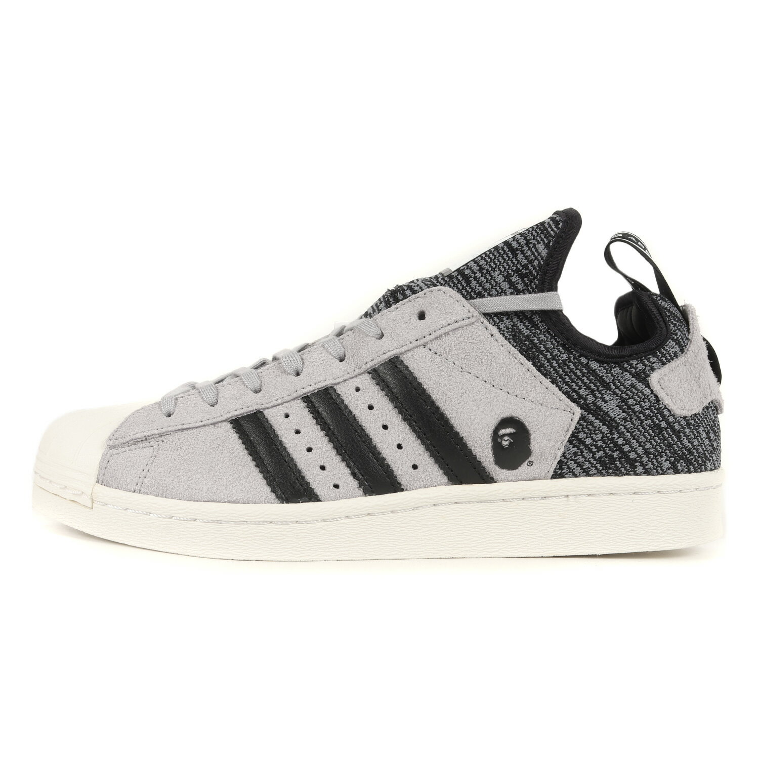 A BATHING APE ア ベイシング エイプ サイズ:27.5cm 17SS NEIGHBORHOOD adidas SUPERSTAR BOOST NH BAPE (CG2917) ネイバーフッド アディダス スーパースター ブースト グレー US9.5 ローカット スニーカー コラボ シューズ 靴 【メンズ】【K4090】