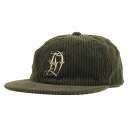 DESCENDANT ディセンダント キャップ 20AW Dロゴ 太畝コーデュロイ 6パネルキャップ CREST MIAMI CAP グリーン 帽子 ブランド カジュアル【メンズ】【中古】【K4066】