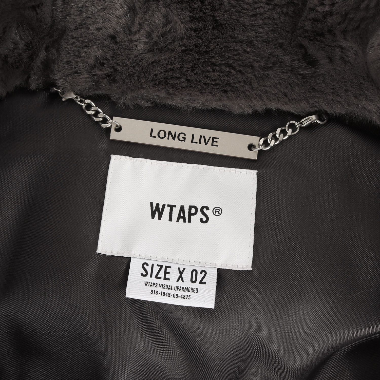WTAPS ダブルタップス ジャケット サイズ:M 21AW フェイクファー グリズリー ジャケット GRIZZLY / JACKET グレー アウター ブルゾン コート【メンズ】【中古】【美品】【K4481】