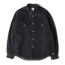 visvim ビズビム シャツ サイズ:2 23SS オーバーダイ ワンウォッシュ デニム ボタンダウン シャツ SS PALMER B.D. SHIRT ONE WASH インディゴ トップス カジュアルシャツ【メンズ】【中古】【美品】【K4034】