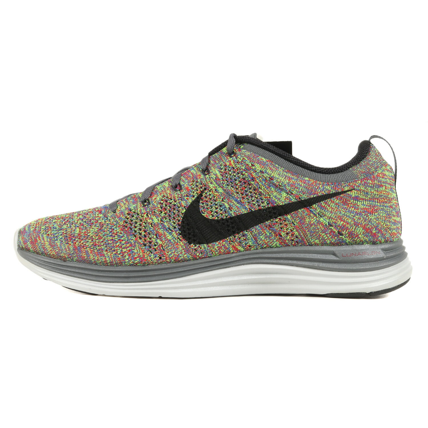 NIKE ナイキ サイズ:28.0cm FLYKNIT LUNAR 1 (554887-004) フライニット ルナ ダークグレー ブラック US10 ローカット スニーカー シューズ 靴【メンズ】【K4088】