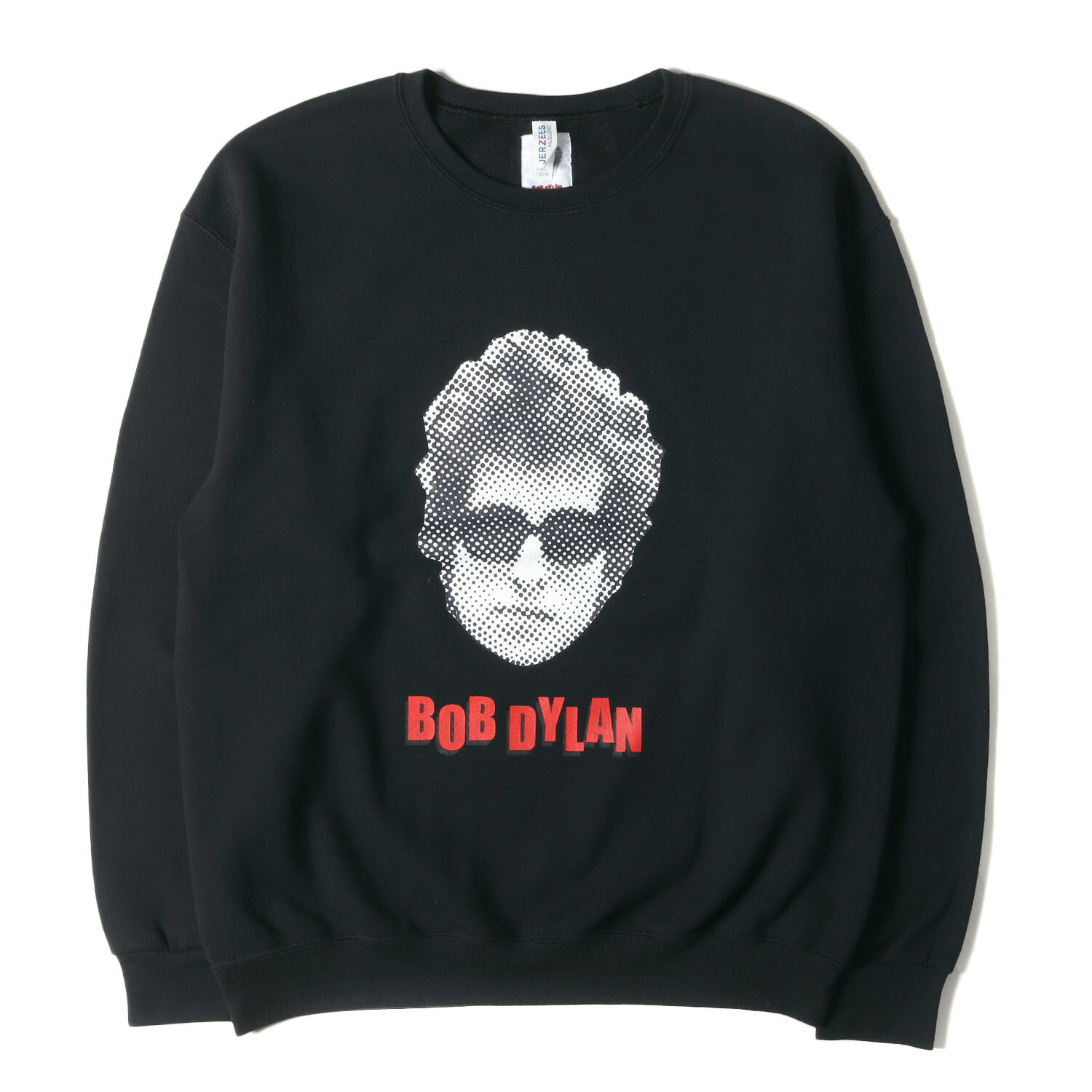 WACKO MARIA ワコマリア スウェット サイズ:L 21AW BOB DYLAN ボブ・ディラン クルーネック スウェットシャツ SWEAT SHIRT ブラック 黒 トップス トレーナー コラボ【メンズ】【中古】【美品】【K3979】