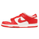 NIKE ナイキ スニーカー サイズ:26.5cm DUNK LOW SP セント ジョーンズ大学 (CU1727-100) 2020年 ダンク ロー ホワイト ユニバーシティレッド 白赤 US8.5 シューズ 靴【メンズ】【中古】【美品】【K3611】