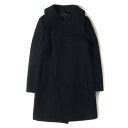 LITHIUM HOMME リチウムオム コート サイズ:42 20AW メルトン ハイネック ラップ コート HIGH-NECK WRAP COAT LH20-7210 フライフロント 比翼仕立て ブラック 黒 アウター ジャケット ブルゾン【メンズ】【中古】【美品】【K4043】