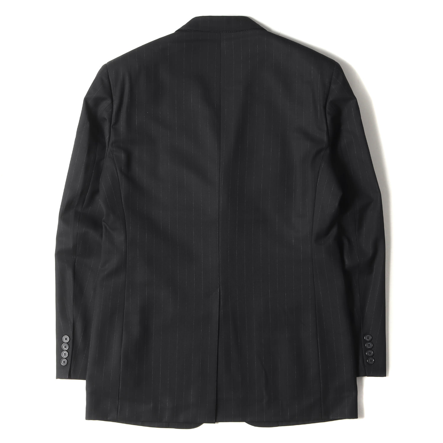 BROOKS BROTHERS ブルックスブラザーズ セットアップ スーツ サイズ:37REG 31W ペンシル ピン ストライプ ウールギャバ 段返り3B テーラード ジャケット ツータック テーパード スラックス パンツ ネイビー 紺